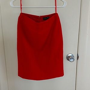 J. Crew pencil skirt red